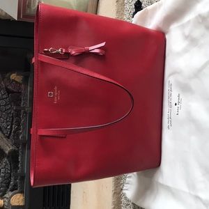 Kate Spade Red Leather Tote